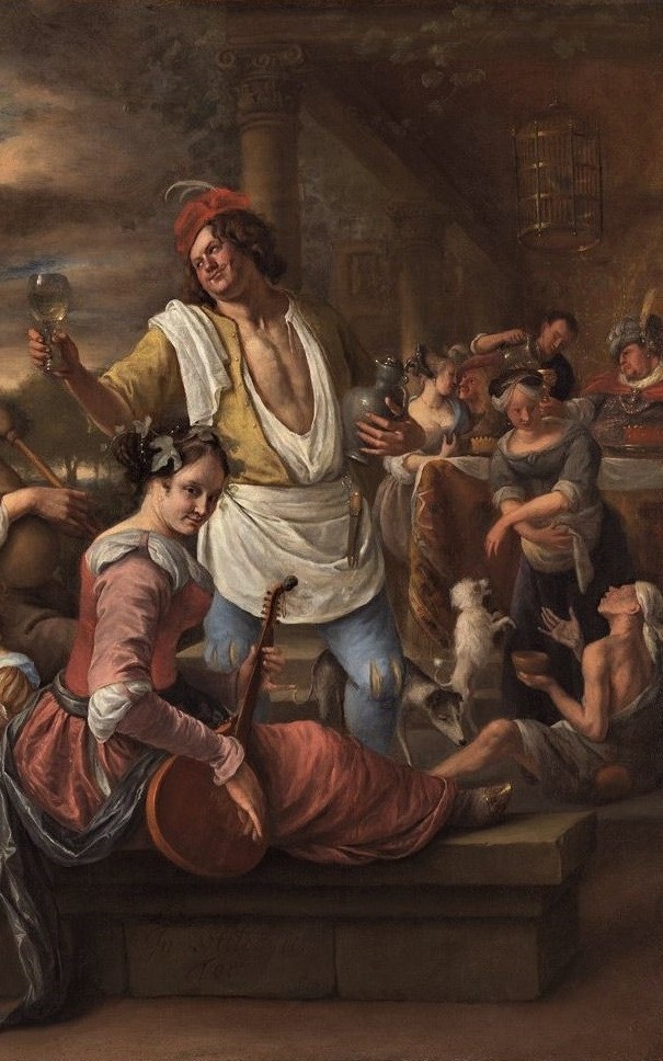 Jan Steen (1626-1679 NL) Das Gleichnis vom reichen Mann und dem armen Lazarus Lukas 16, 19-31